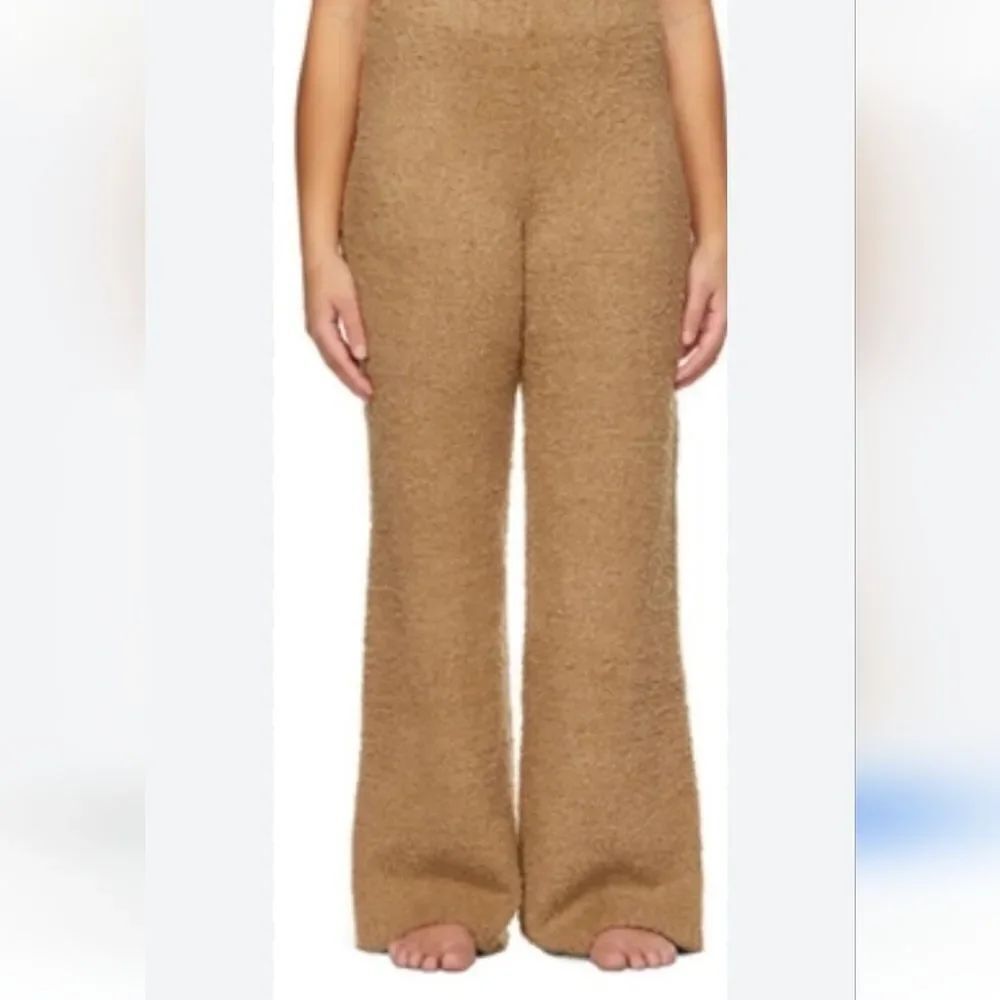 Skims Cozy Wide Leg Pants. Kim Kardashian, Cozy Knit Pants, Loungwear